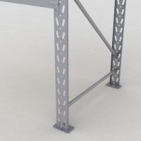 Lagerhylla H: 200 D: 80 cm 2 hyllplan