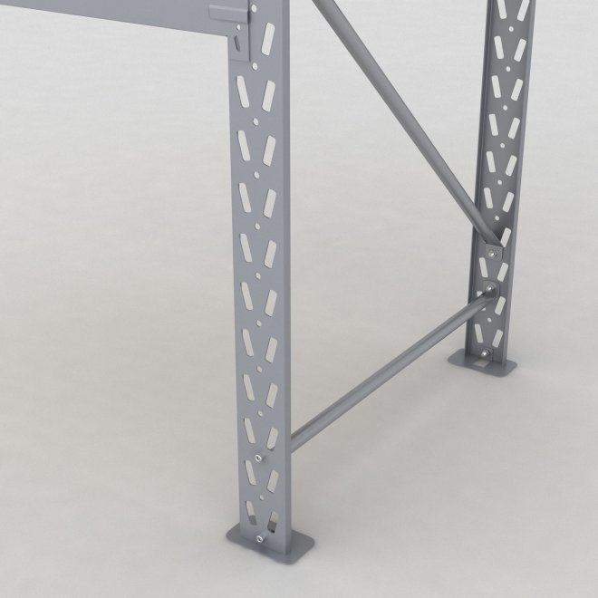 Lagerhylla H: 200 D: 80 cm 2 hyllplan