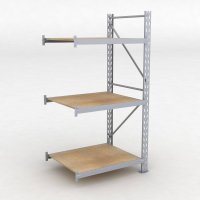 Lagerhylla H: 200 D: 80 cm 3 hyllplan