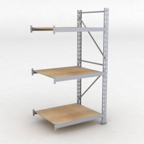 Lagerhylla H: 200 D: 80 cm 3 hyllplan