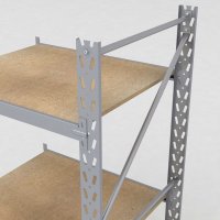 Lagerhylla H: 200 D: 80 cm 3 hyllplan