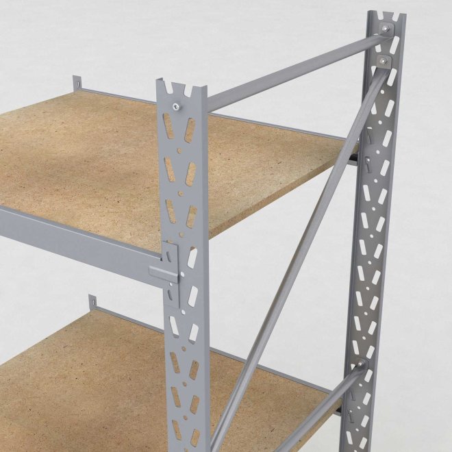 Lagerhylla H: 200 D: 80 cm 3 hyllplan