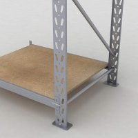 Lagerhylla H: 200 D: 80 cm 3 hyllplan