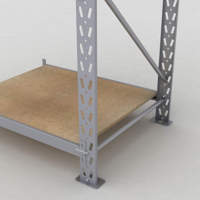 Lagerhylla H: 200 D: 80 cm 3 hyllplan