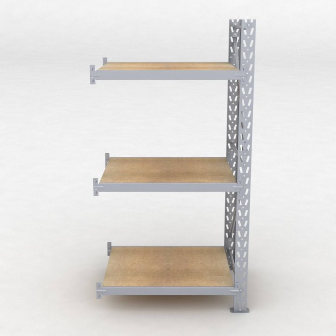 Lagerhylla H: 200 D: 80 cm 3 hyllplan