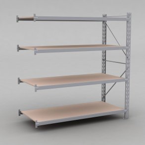 Tillbyggnadsdel Combi 75 med 4 hyllor