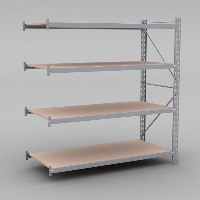 Tillbyggnadsdel Combi 75 med 4 hyllor