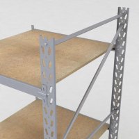 Lagerhylla H: 200 D: 100 cm 2 hyllplan