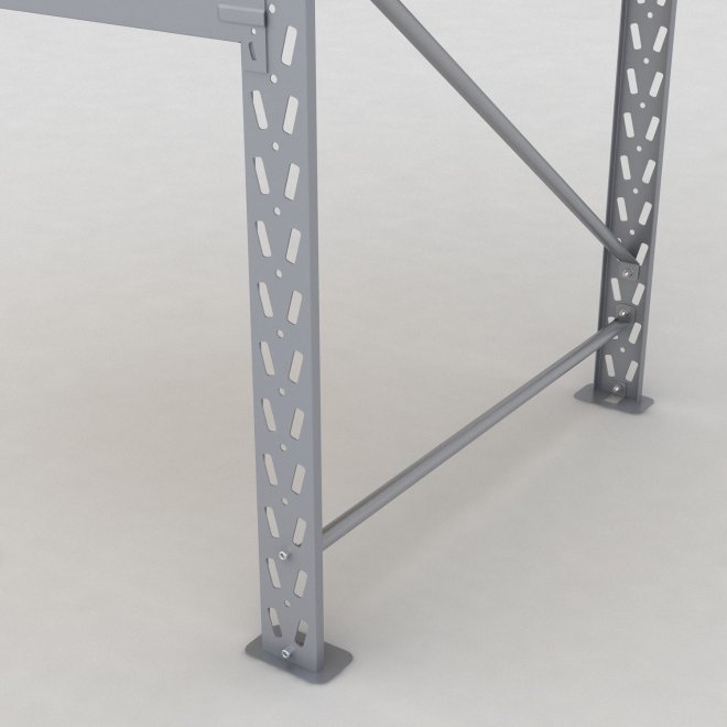 Lagerhylla H: 200 D: 100 cm 2 hyllplan