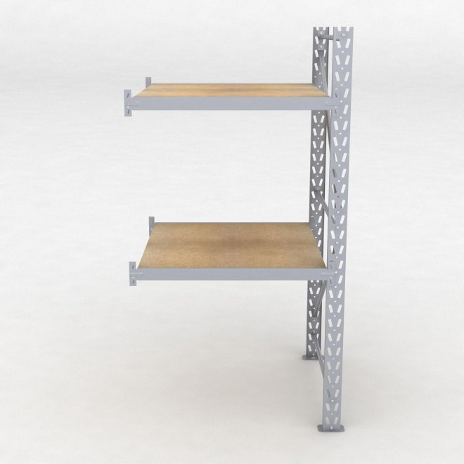 Lagerhylla H: 200 D: 100 cm 2 hyllplan