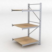 Lagerhylla H: 200 D: 100 cm 3 hyllplan