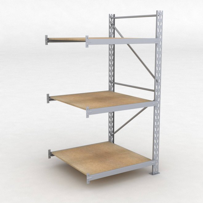 Lagerhylla H: 200 D: 100 cm 3 hyllplan