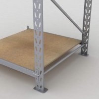 Lagerhylla H: 200 D: 100 cm 3 hyllplan