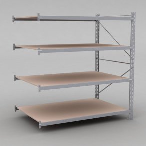 Tillbyggnadsdel Combi 75 med 4 hyllor