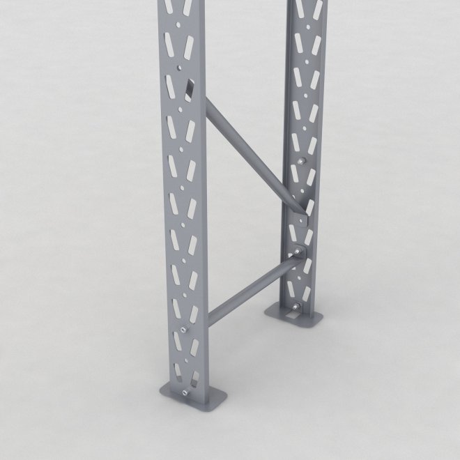 Lagerhylla H: 250 D: 45 cm 2 hyllplan