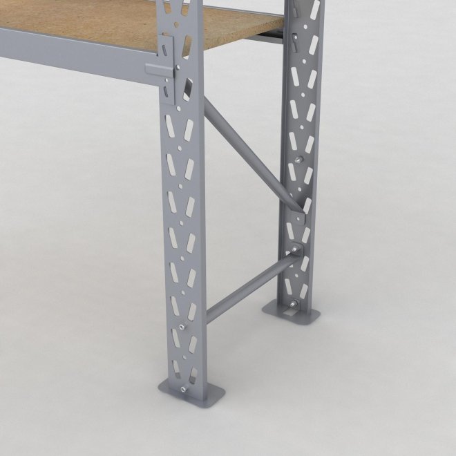 Lagerhylla H: 250 D: 45 cm 3 hyllplan