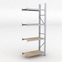 Lagerhylla H: 250 D: 45 cm 4 hyllplan