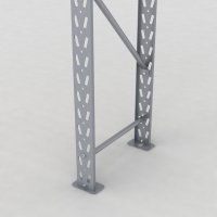 Lagerhylla H: 250 D: 50 cm 2 hyllplan