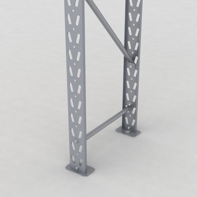 Lagerhylla H: 250 D: 50 cm 2 hyllplan