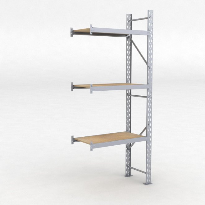 Lagerhylla H: 250 D: 50 cm 3 hyllplan