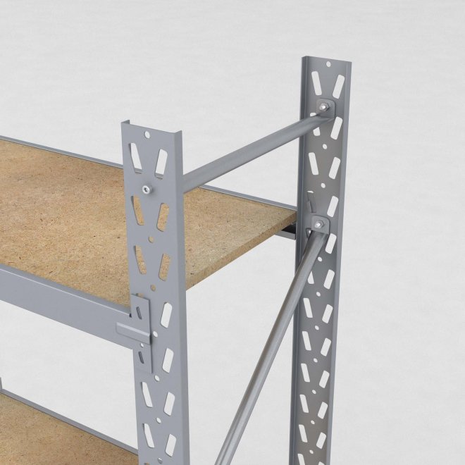 Lagerhylla H: 250 D: 50 cm 3 hyllplan