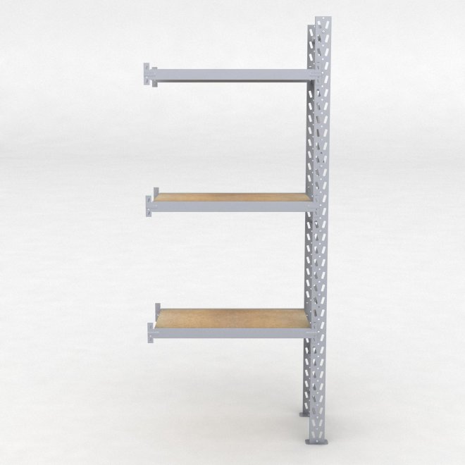 Lagerhylla H: 250 D: 50 cm 3 hyllplan