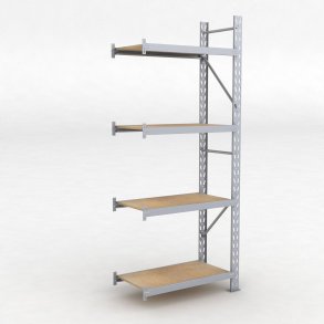 Lagerhylla H: 250 D: 50 cm 4 hyllplan