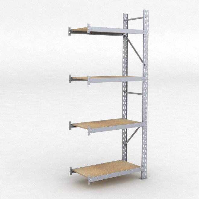 Lagerhylla H: 250 D: 50 cm 4 hyllplan