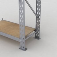 Lagerhylla H: 250 D: 50 cm 4 hyllplan