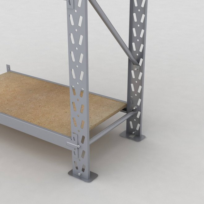 Lagerhylla H: 250 D: 50 cm 4 hyllplan