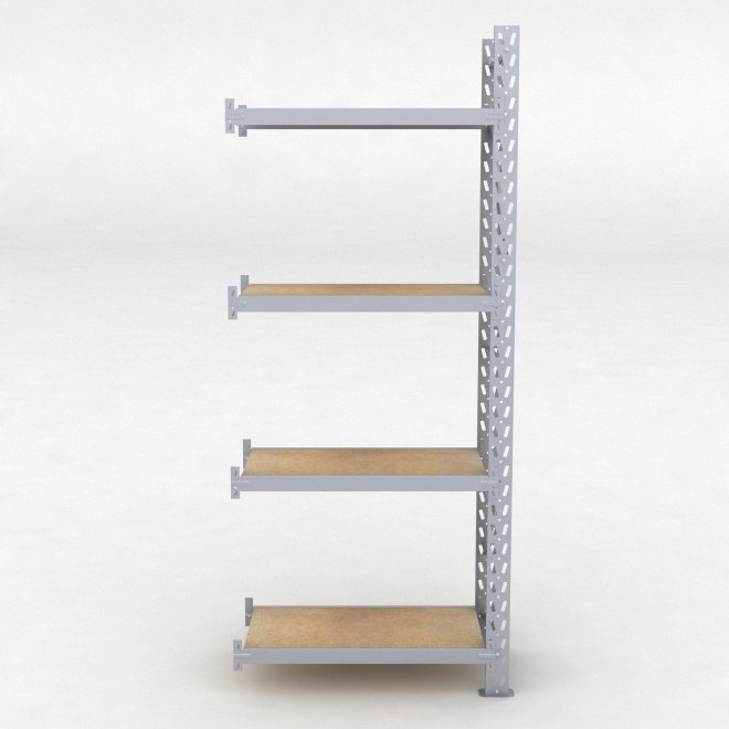 Lagerhylla H: 250 D: 50 cm 4 hyllplan