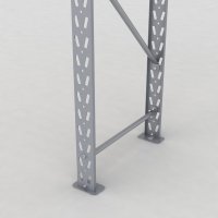 Lagerhylla H: 250 D: 60 cm 2 hyllplan