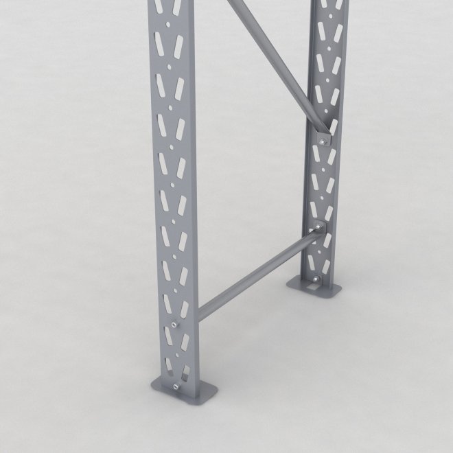 Lagerhylla H: 250 D: 60 cm 2 hyllplan