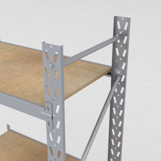 Lagerhylla H: 250 D: 60 cm 3 hyllplan