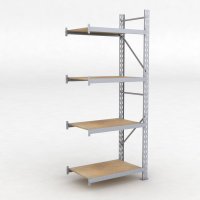 Lagerhylla H: 250 D: 60 cm 4 hyllplan