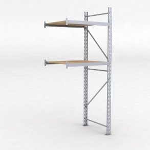 Lagerhylla H: 250 D: 80 cm 2 hyllplan