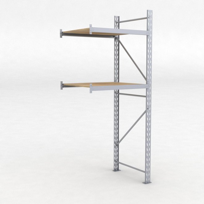 Lagerhylla H: 250 D: 80 cm 2 hyllplan