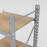 Lagerhylla H: 250 D: 80 cm 2 hyllplan