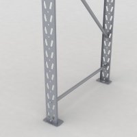 Lagerhylla H: 250 D: 80 cm 2 hyllplan