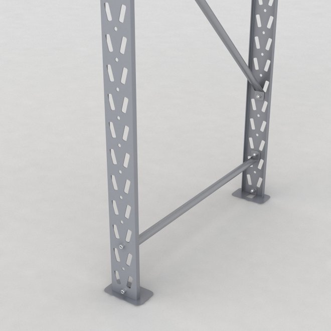 Lagerhylla H: 250 D: 80 cm 2 hyllplan