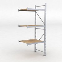 Lagerhylla H: 250 D: 80 cm 3 hyllplan