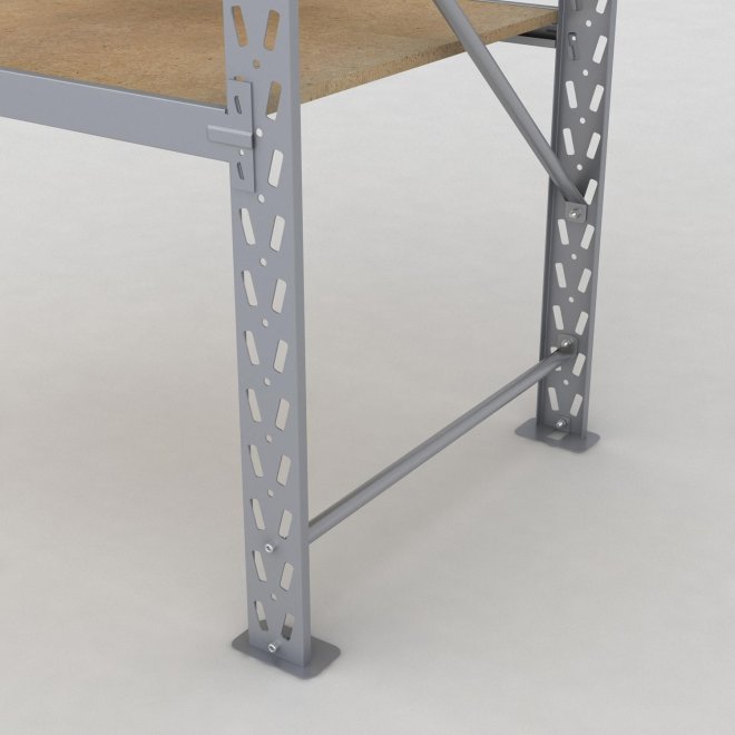 Lagerhylla H: 250 D: 80 cm 3 hyllplan