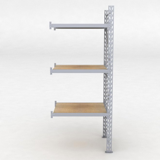 Lagerhylla H: 250 D: 80 cm 3 hyllplan