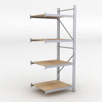 Lagerhylla H: 250 D: 80 cm 4 hyllplan