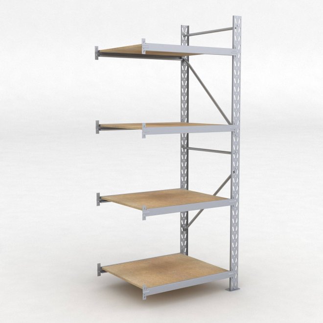 Lagerhylla H: 250 D: 80 cm 4 hyllplan