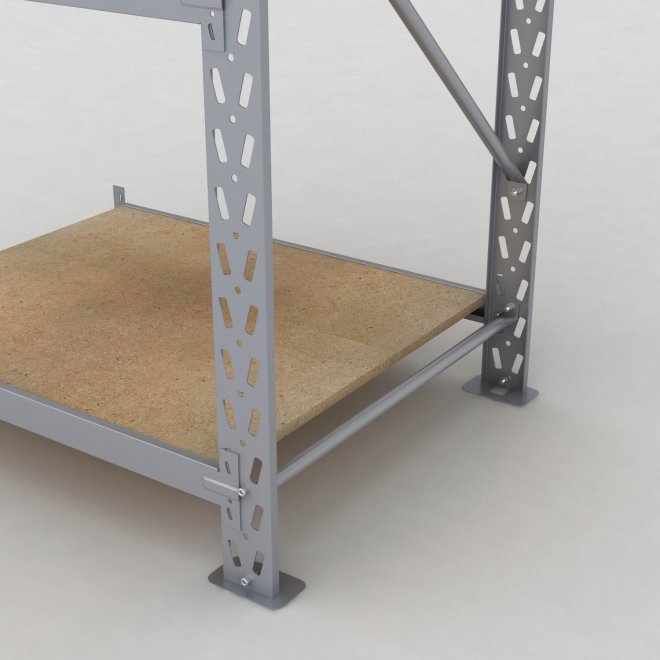 Lagerhylla H: 250 D: 80 cm 4 hyllplan