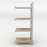 Lagerhylla H: 250 D: 80 cm 4 hyllplan