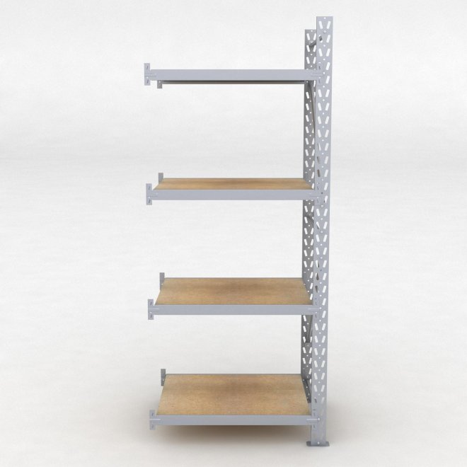 Lagerhylla H: 250 D: 80 cm 4 hyllplan