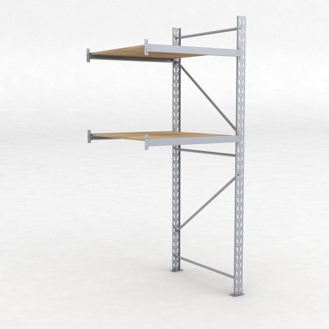 Lagerhylla H: 250 D: 100 cm 2 hyllplan