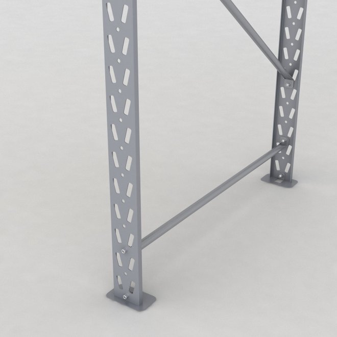 Lagerhylla H: 250 D: 100 cm 2 hyllplan